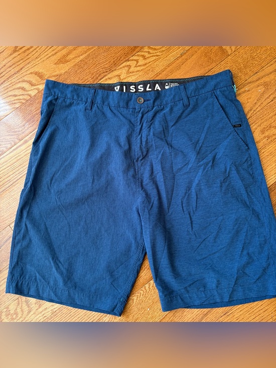 VISSLA Other - Vissla Shorts Mens 38 Blue Hybrid Boardshorts Swim Surf Lightweight Pockets